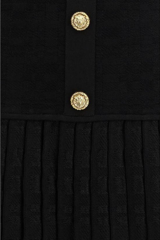Balmain Schwarzes Cocktailkleid aus Viskose by Balmain