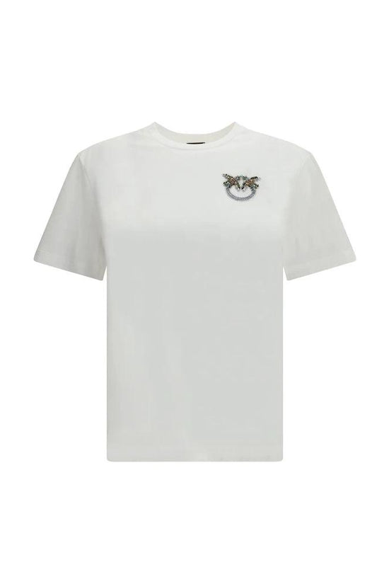 PINKO Weißes Baumwoll-T-Shirt by PINKO