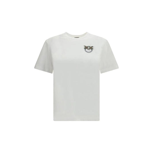 PINKO Weißes Baumwoll-T-Shirt by PINKO