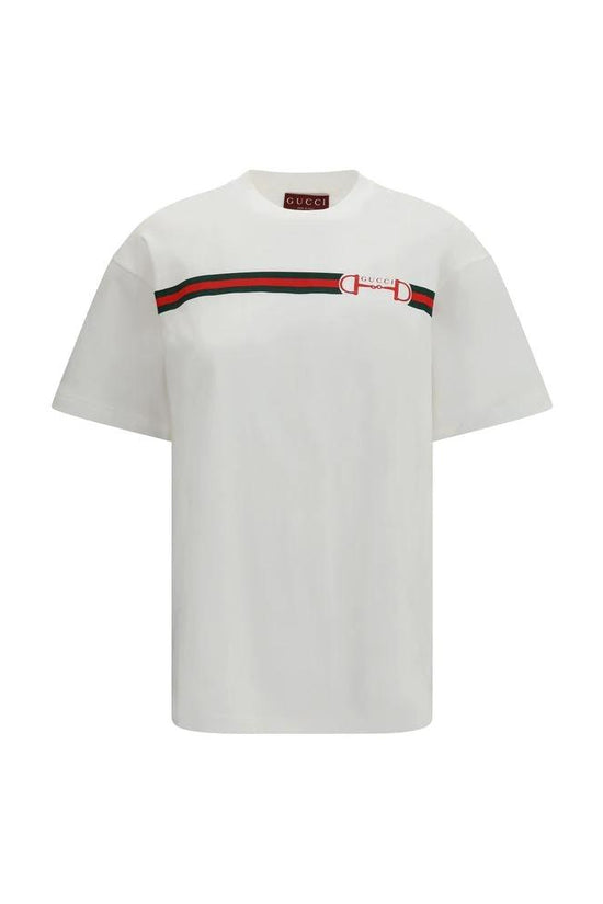 Gucci Weißes Baumwoll-T-Shirt by Gucci