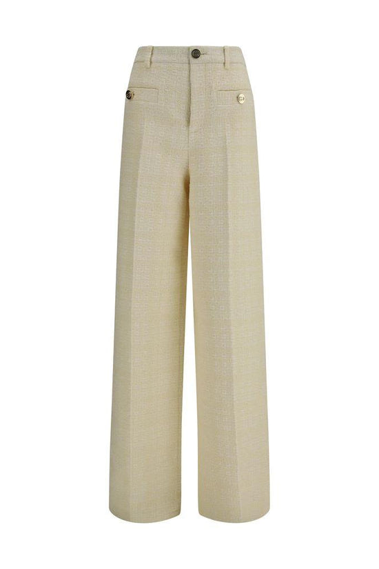 Gucci Beige Cotton Casual Pants by Gucci