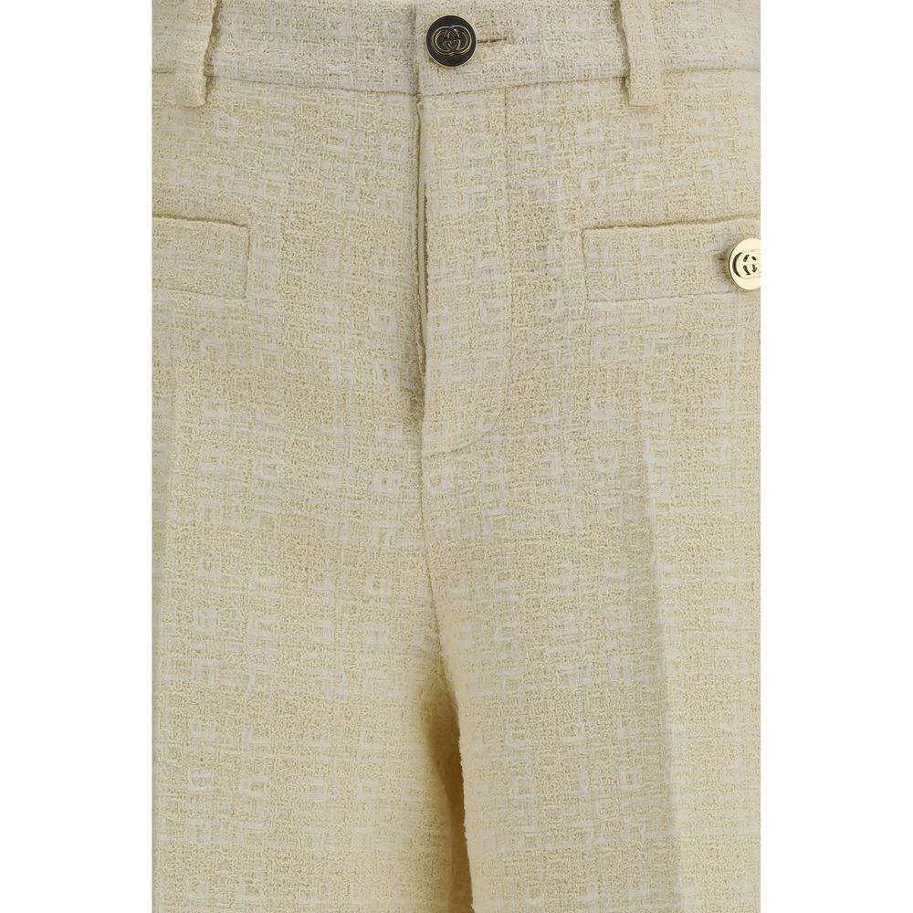 Gucci Beige Cotton Casual Pants by Gucci