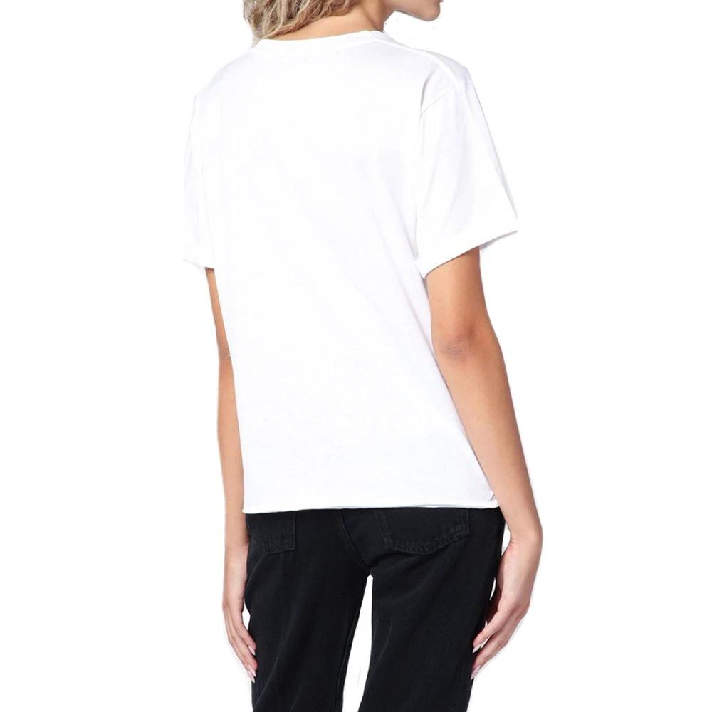 Saint Laurent Weißes Baumwoll-T-Shirt by Saint Laurent