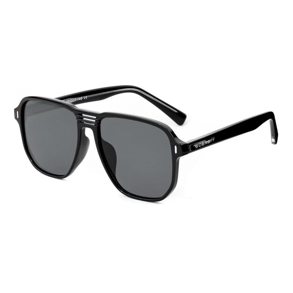 Bobroff Schwarze Sonnenbrille aus Acetat by Bobroff