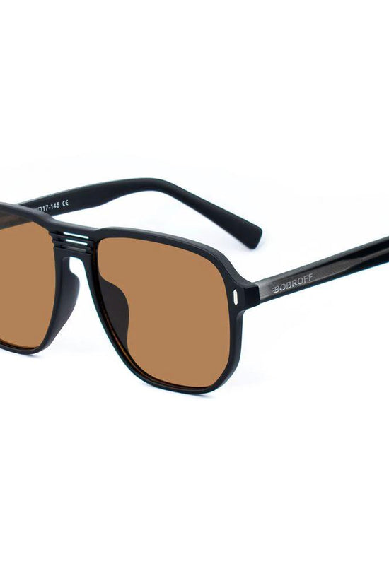 Bobroff Sonnenbrille aus schwarzem Acetat by Bobroff
