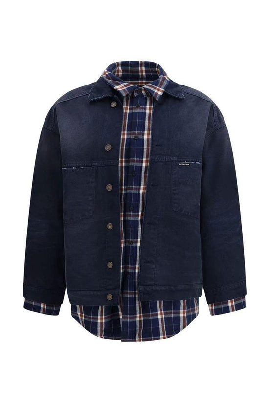 Balenciaga Blaue Baumwoll-Denimjacke by Balenciaga