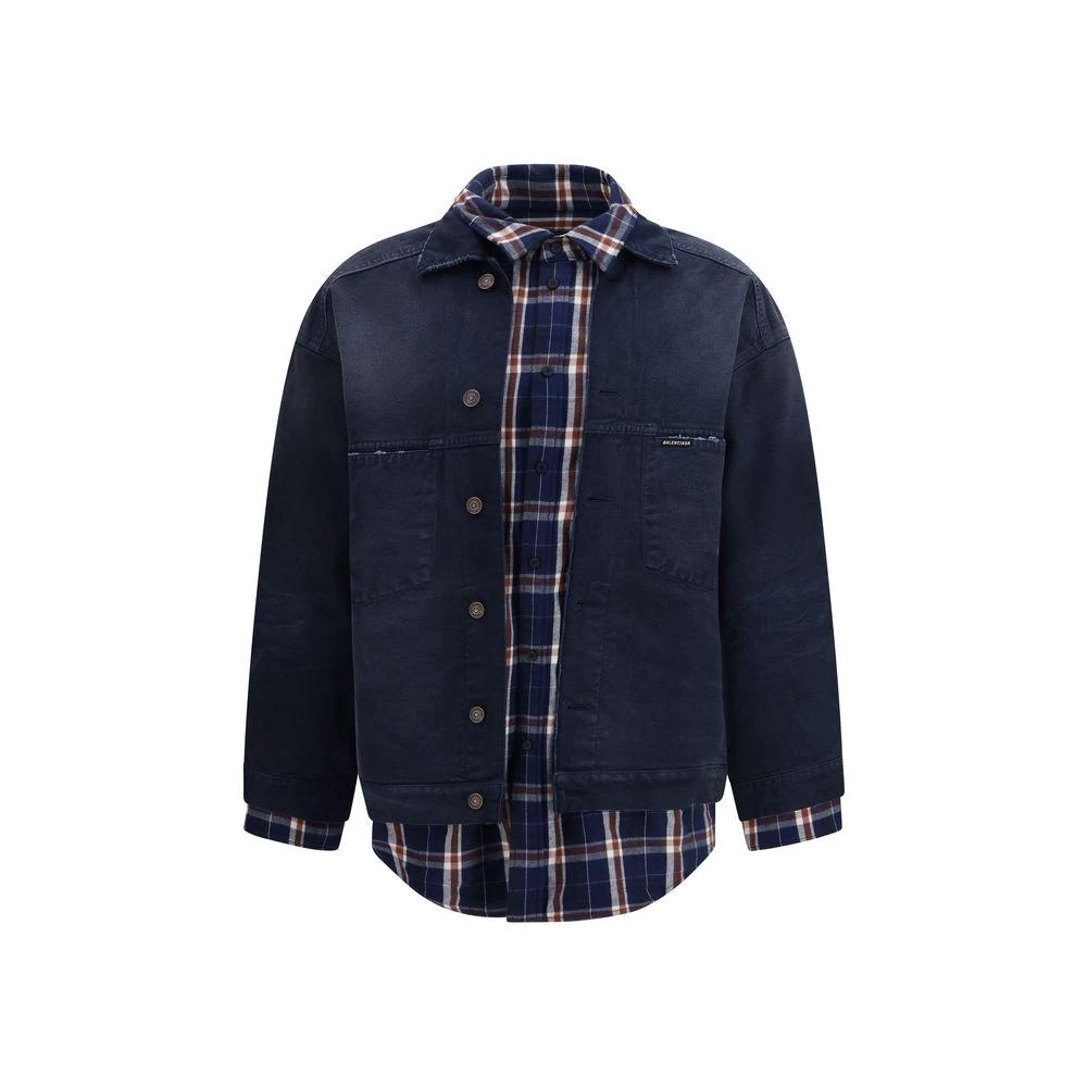 Balenciaga Blaue Baumwoll-Denimjacke by Balenciaga