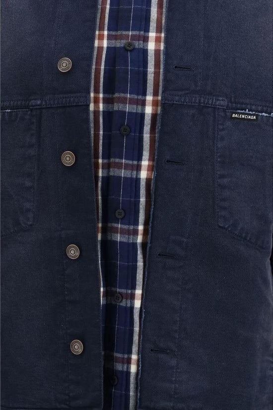 Balenciaga Blaue Baumwoll-Denimjacke by Balenciaga