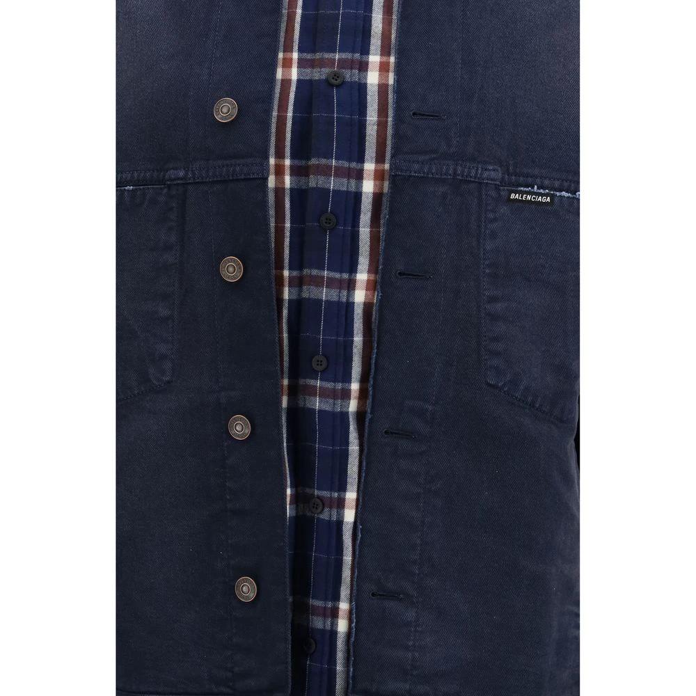 Balenciaga Blaue Baumwoll-Denimjacke by Balenciaga