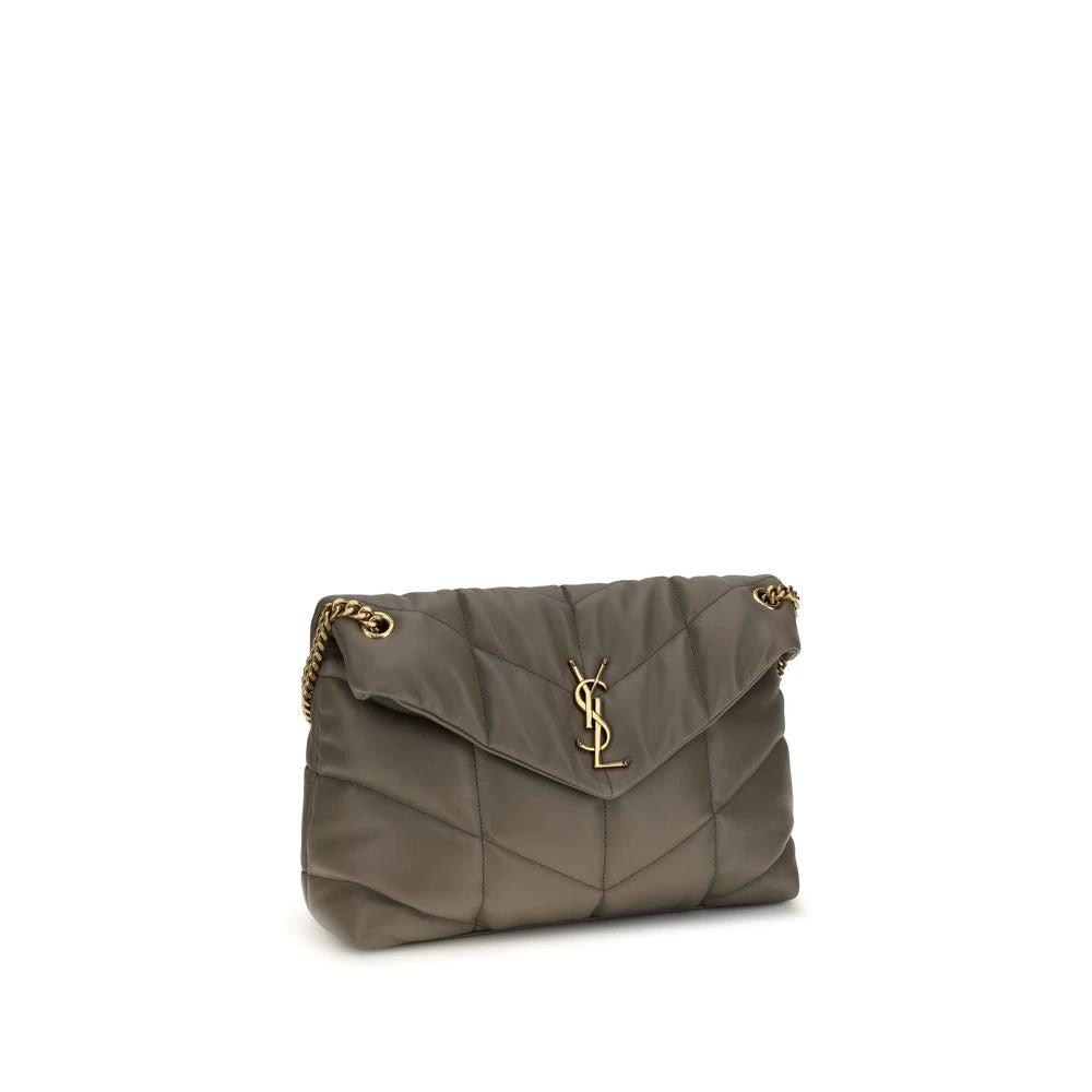Saint Laurent Graue Lammleder-Schultertasche by Saint Laurent