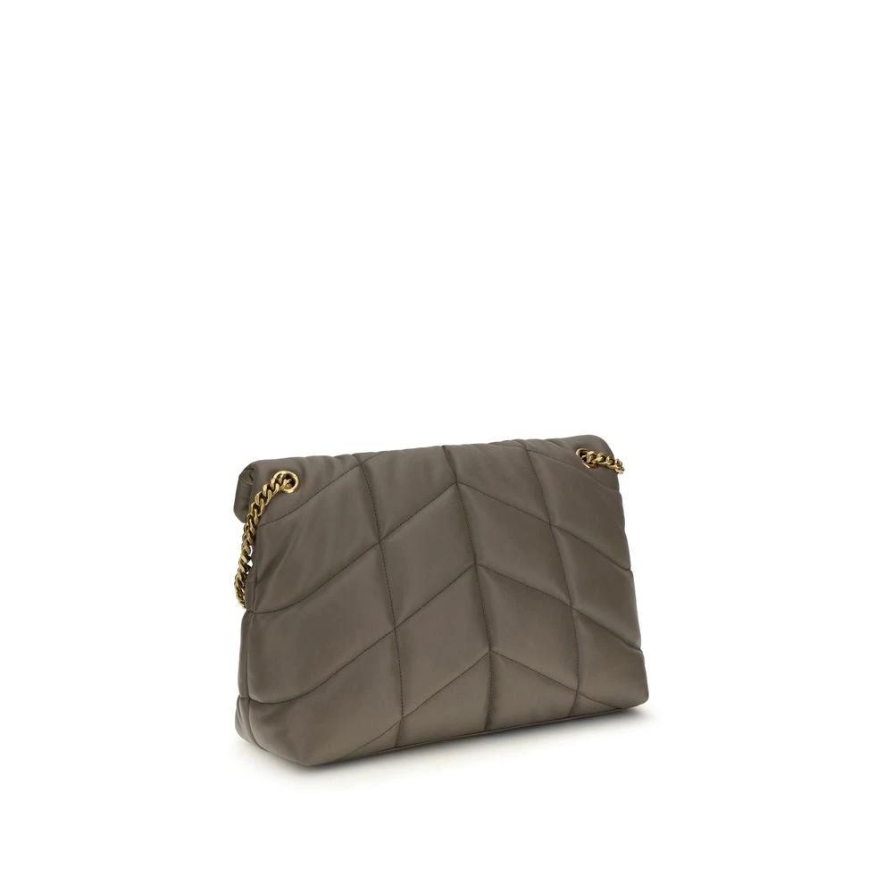 Saint Laurent Graue Lammleder-Schultertasche by Saint Laurent