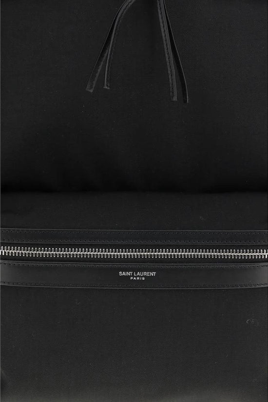 Saint Laurent Schwarzer Rucksack aus Stoff by Saint Laurent