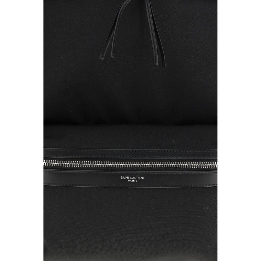 Saint Laurent Schwarzer Rucksack aus Stoff by Saint Laurent