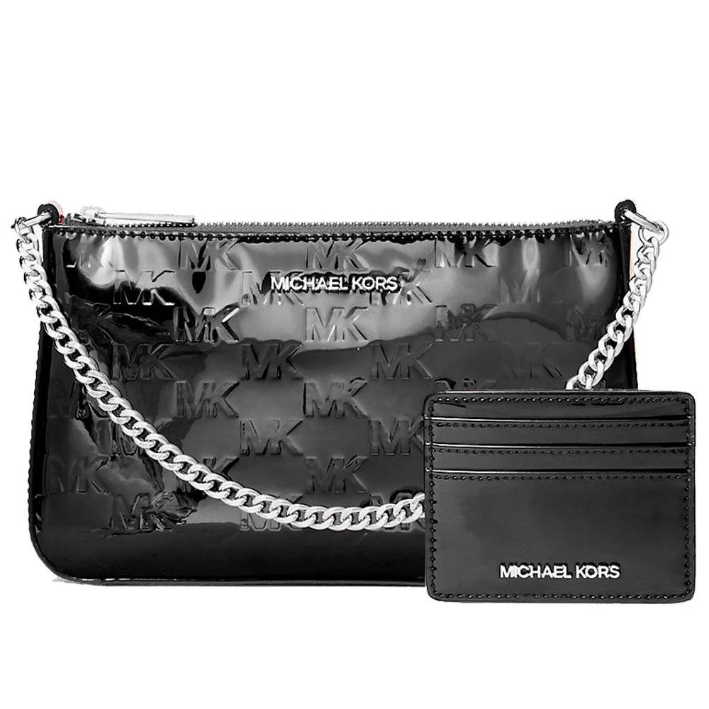Michael Kors Schwarze Clutch aus Canvas by Michael Kors