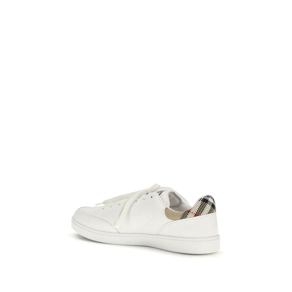 Burberry Weiße Low-Top-Sneaker aus Kalbsleder Bos Taurus by Burberry