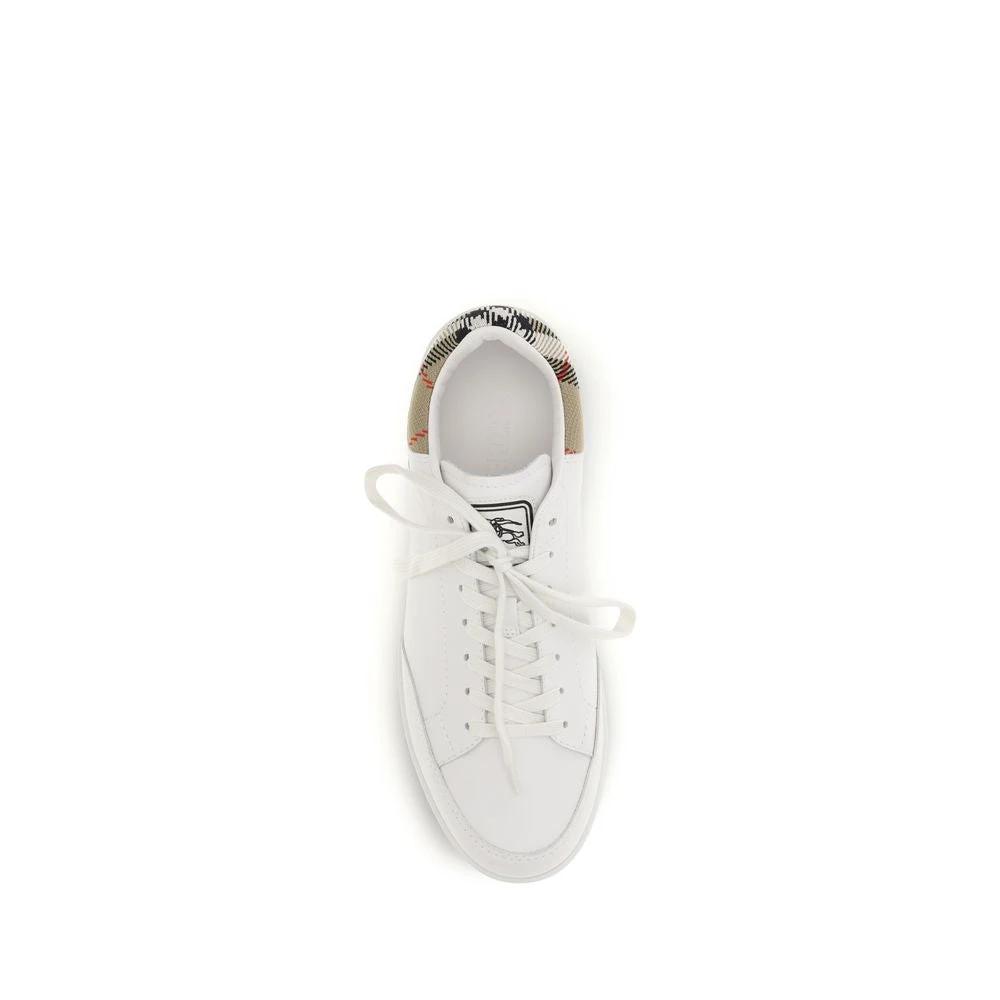 Burberry Weiße Low-Top-Sneaker aus Kalbsleder Bos Taurus by Burberry