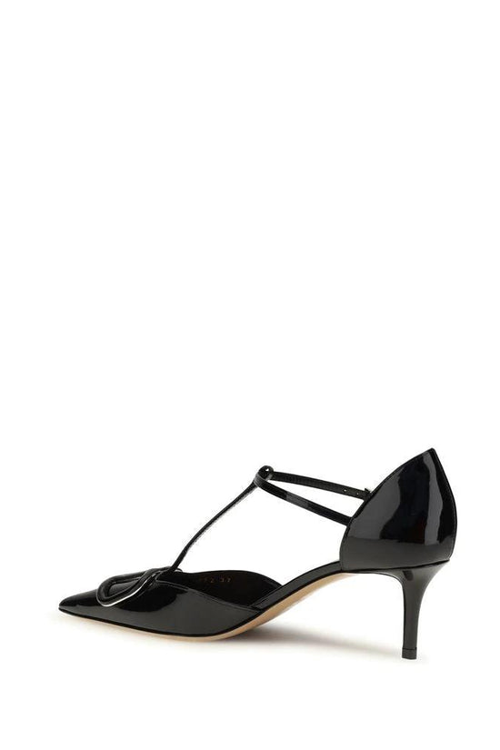 Valentino Garavani Schwarze Pumps aus Kalbsleder Bos Taurus mit hohem Absatz by Valentino Garavani
