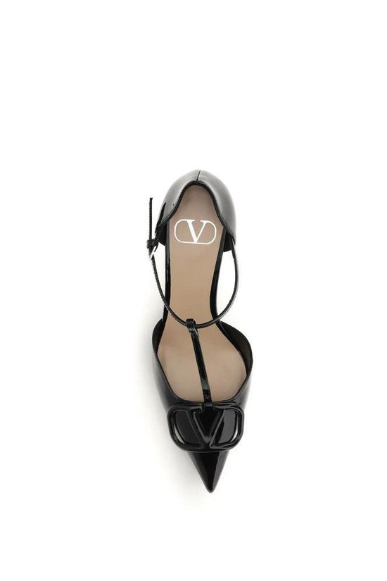 Valentino Garavani Schwarze Pumps aus Kalbsleder Bos Taurus mit hohem Absatz by Valentino Garavani
