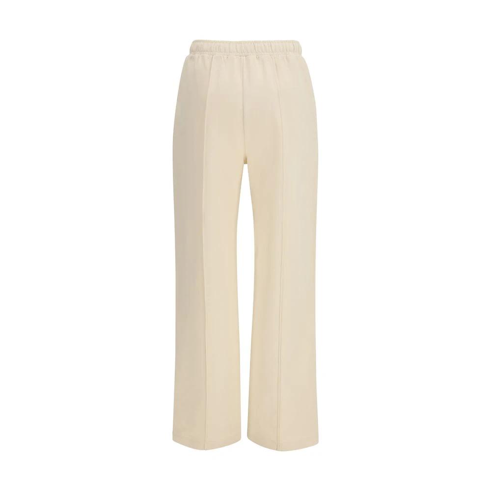 Moncler Beige Cotton Athletic Pants by Moncler