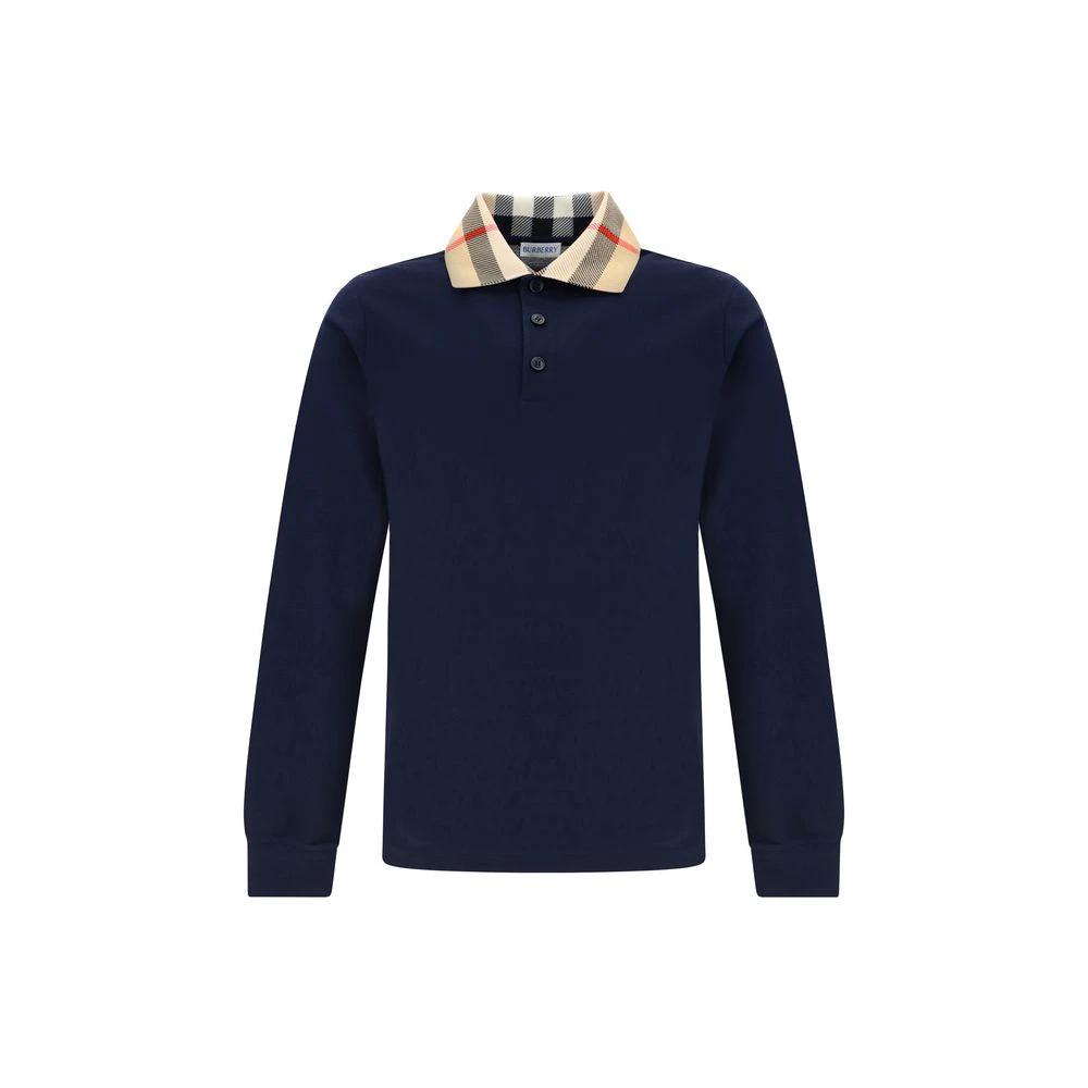 Burberry Blaues Baumwoll-Poloshirt by Burberry