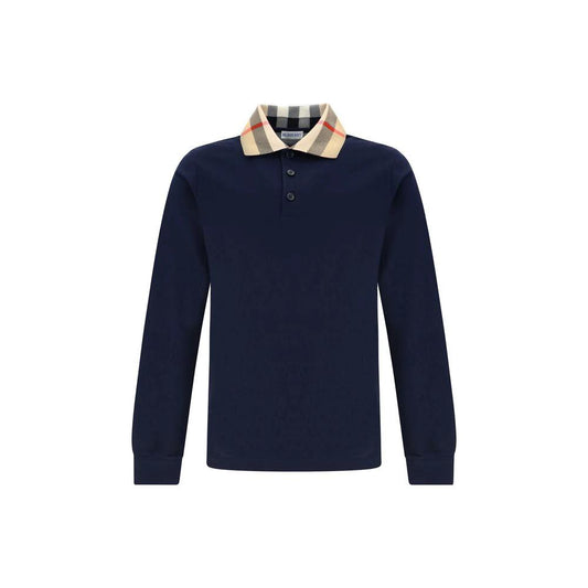 Burberry Blaues Baumwoll-Poloshirt by Burberry