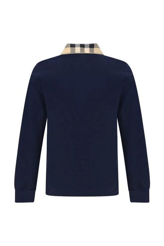 Burberry Blaues Baumwoll-Poloshirt by Burberry