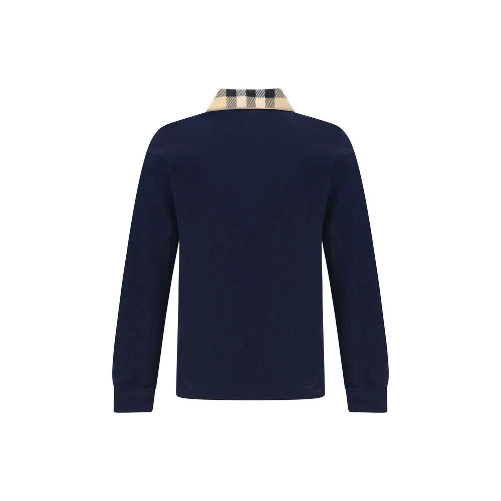 Burberry Blaues Baumwoll-Poloshirt by Burberry