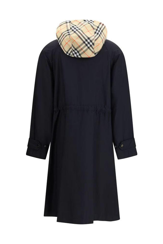 Burberry Schwarzer Polyamid-Mantel by Burberry