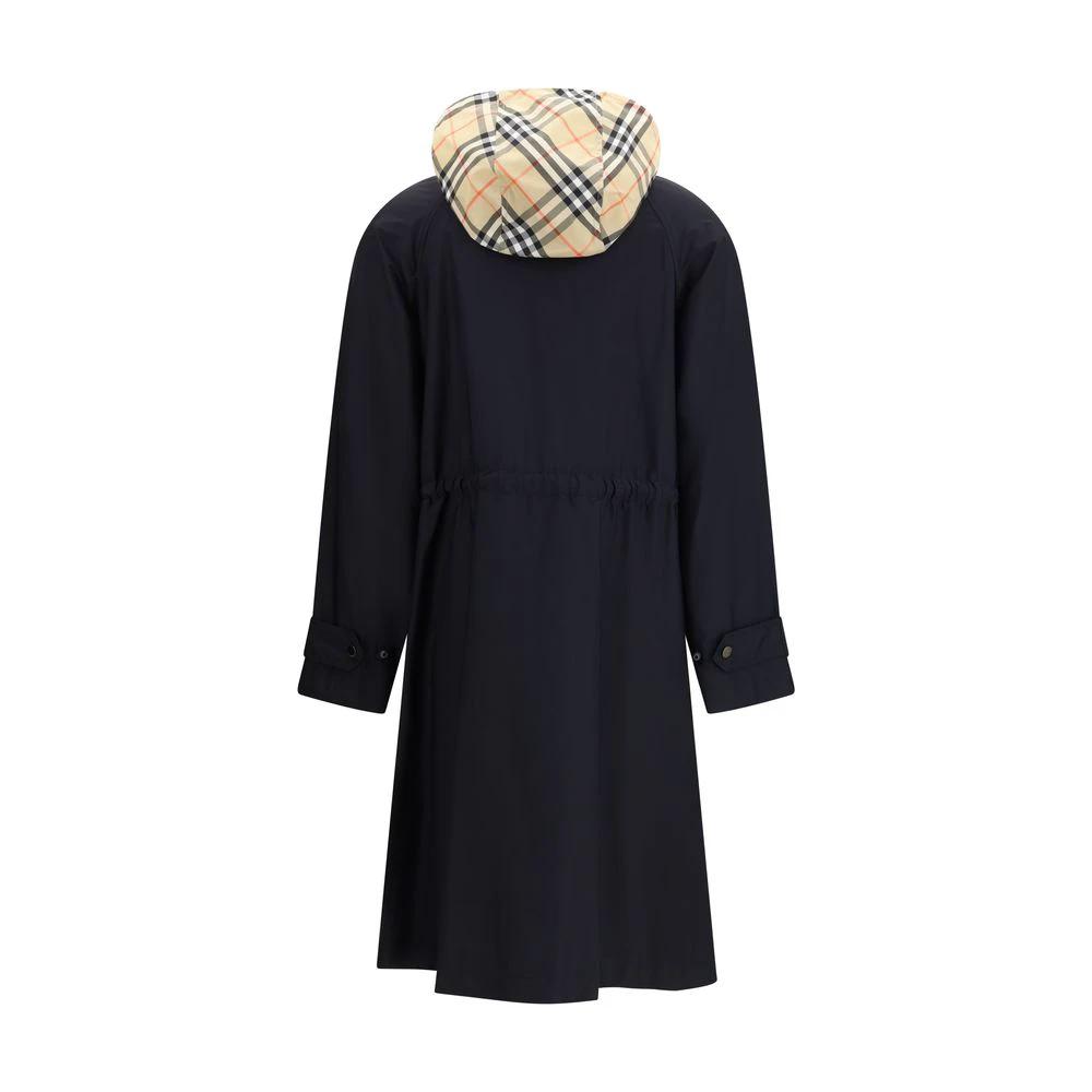 Burberry Schwarzer Polyamid-Mantel by Burberry