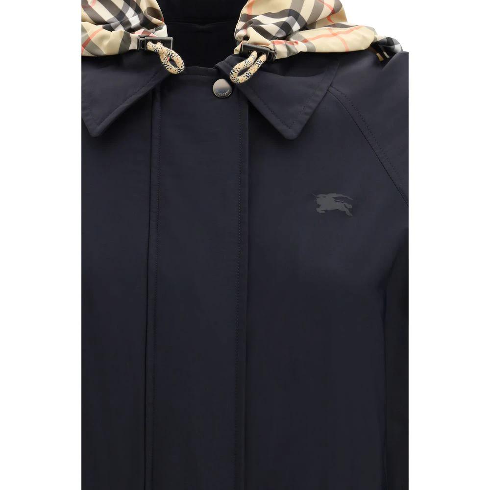Burberry Schwarzer Polyamid-Mantel by Burberry