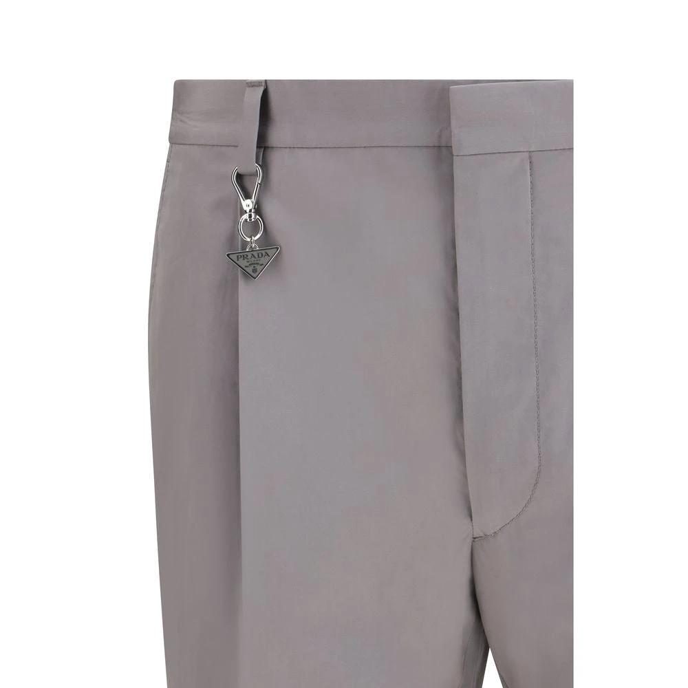Prada Graue Baumwoll-Anzughose by Prada