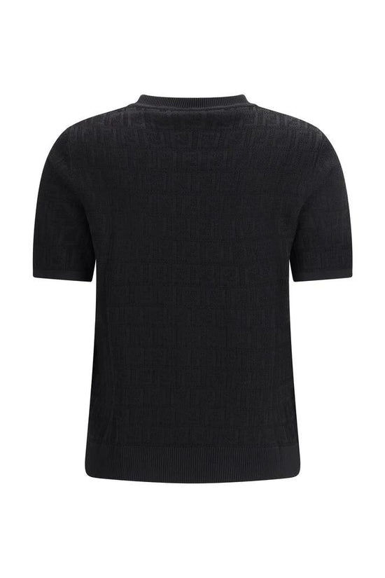 Fendi Schwarzes T-Shirt aus Viskose by Fendi