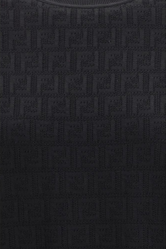 Fendi Schwarzes T-Shirt aus Viskose by Fendi