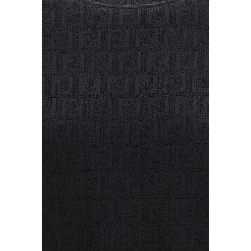 Fendi Schwarzes T-Shirt aus Viskose by Fendi