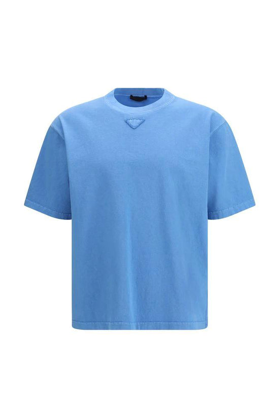 Prada Blaues Baumwoll-T-Shirt by Prada