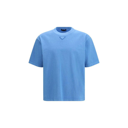 Prada Blaues Baumwoll-T-Shirt by Prada