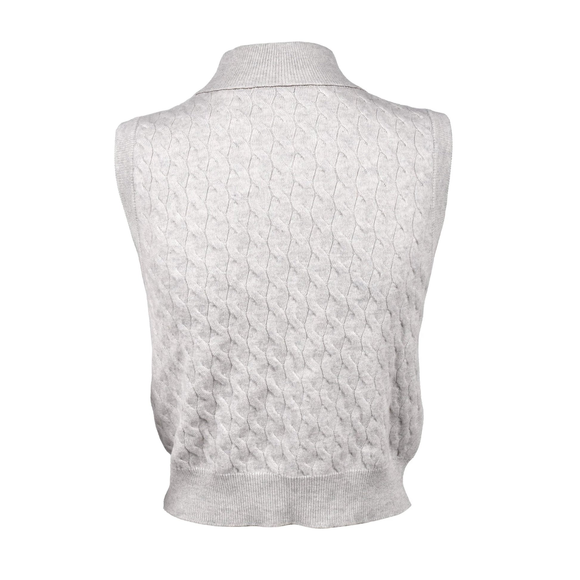 Brunello Cucinelli Grauer Kaschmirpullover by Brunello Cucinelli