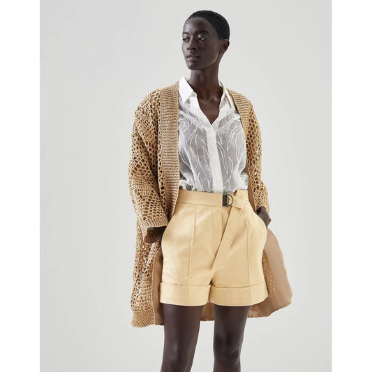 Brunello Cucinelli Cucinelli Beige Polyamid-Strickjacke by Brunello Cucinelli Cucinelli