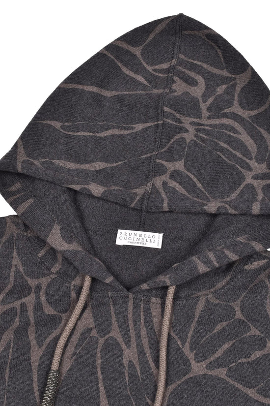 Brunello Cucinelli Schwarzer Woll-Hoodie by Brunello Cucinelli