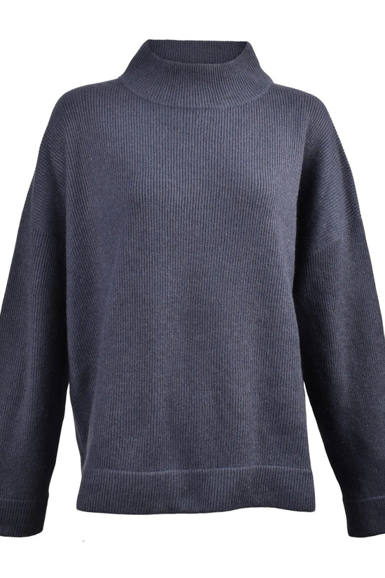 Brunello Cucinelli Cucinelli Blauer Kaschmirpullover by Brunello Cucinelli Cucinelli