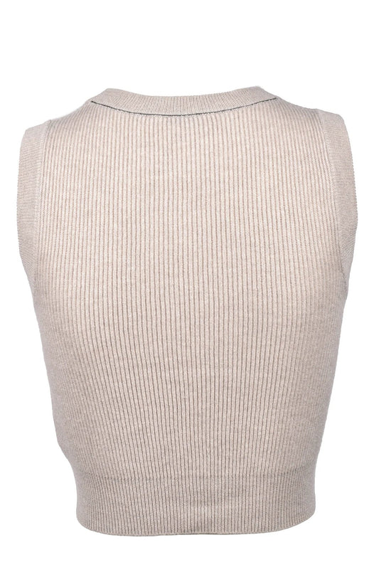Brunello Cucinelli Beiger Kaschmirpullover by Brunello Cucinelli