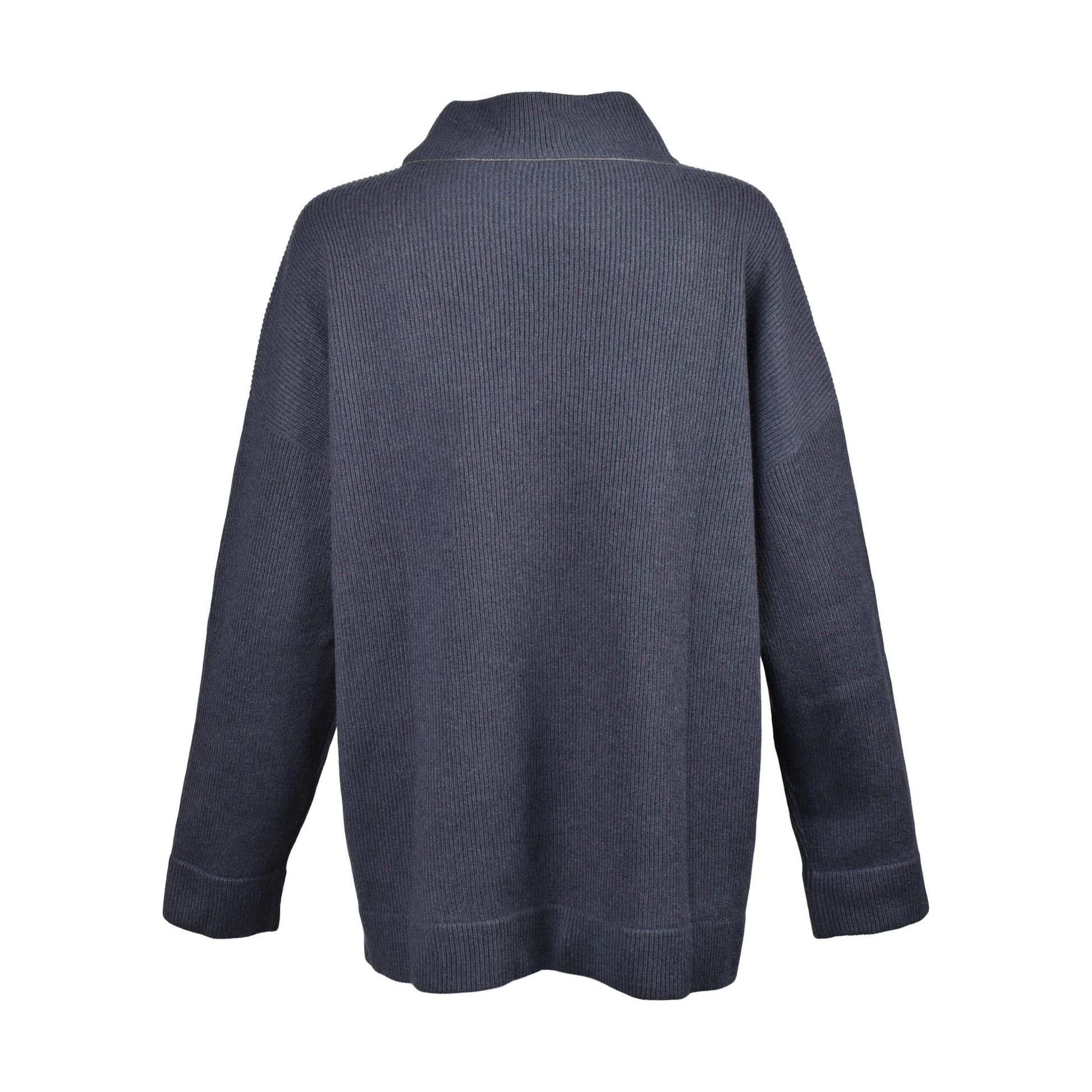 Brunello Cucinelli Blauer Kaschmirpullover by Brunello Cucinelli