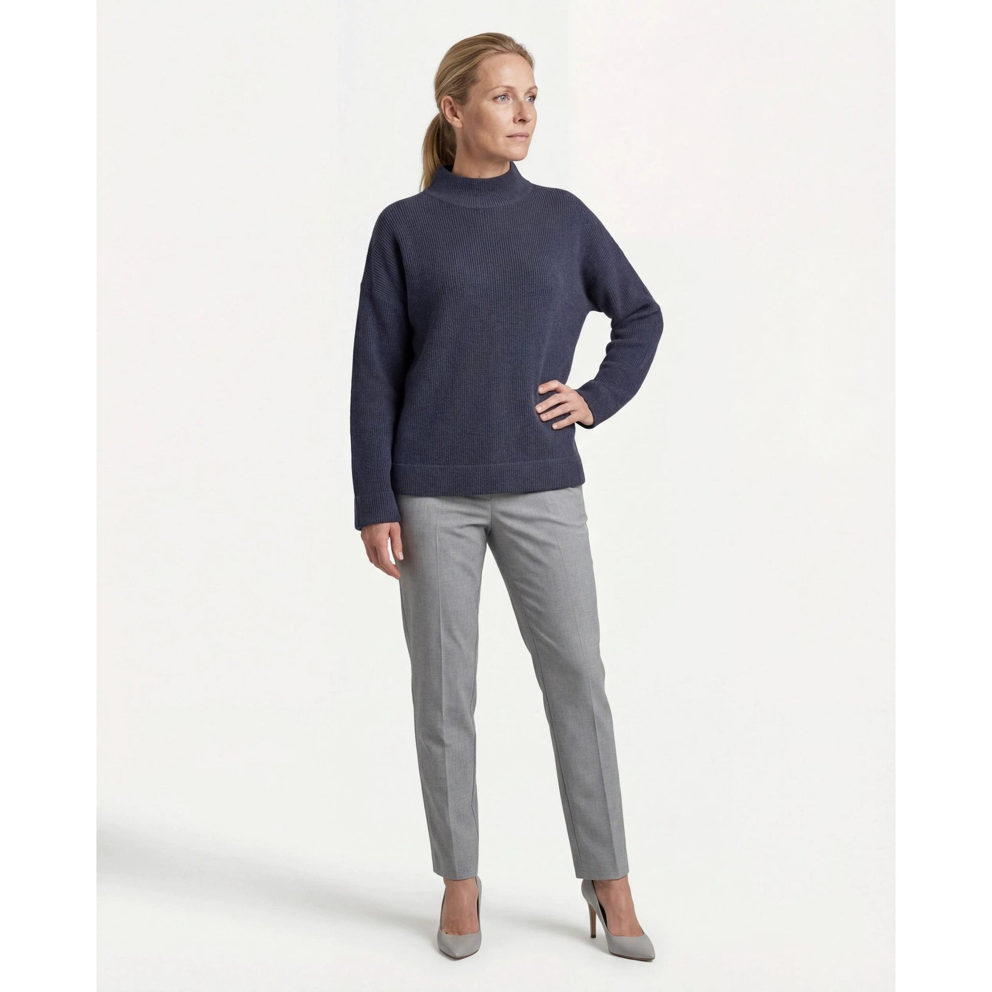 Brunello Cucinelli Blauer Kaschmirpullover by Brunello Cucinelli