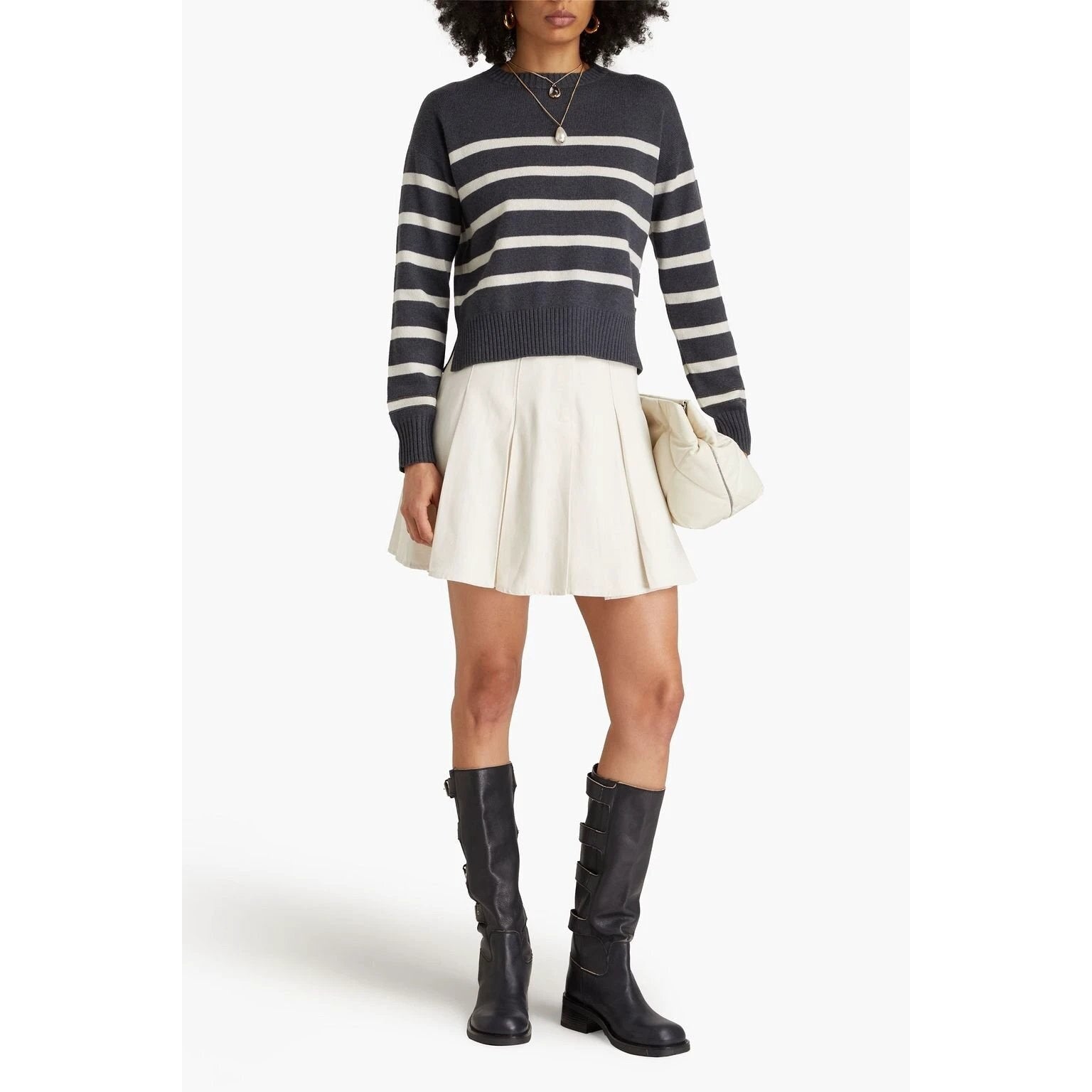 Brunello Cucinelli Beige Cashmere Sweater by Brunello Cucinelli