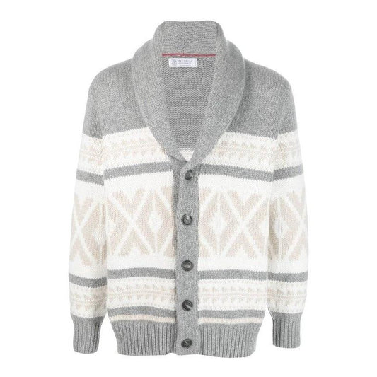 Brunello Cucinelli Cucinelli Grauer Kaschmirpullover by Brunello Cucinelli Cucinelli