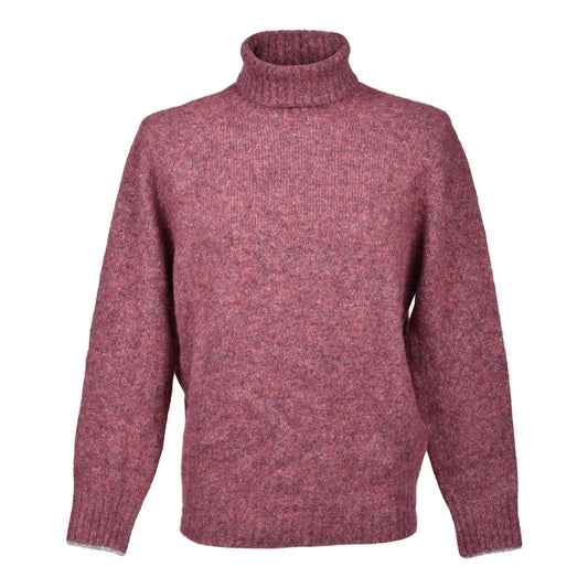 Brunello Cucinelli Burgunderfarbener Rollkragenpullover aus Polyamid by Brunello Cucinelli