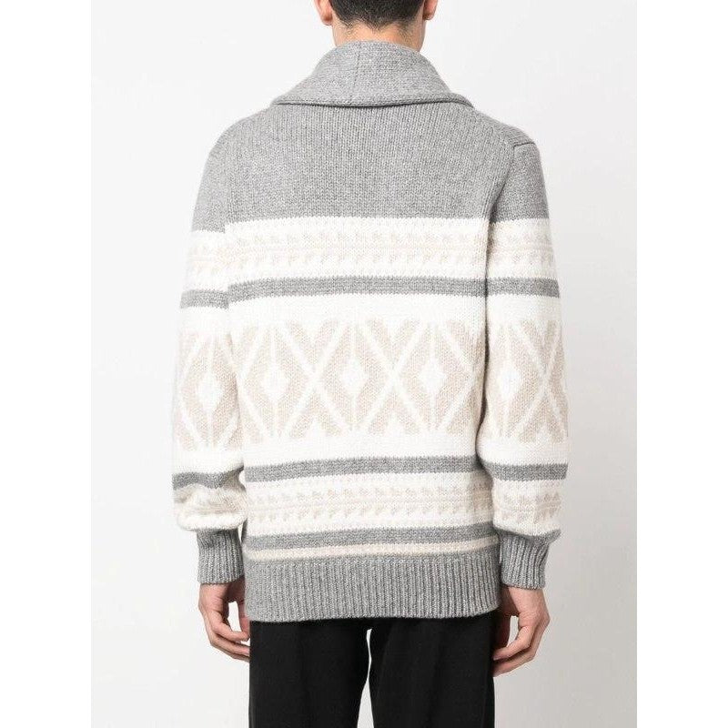Brunello Cucinelli Grauer Kaschmirpullover by Brunello Cucinelli