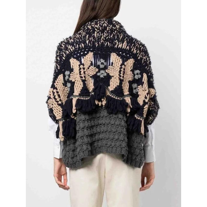Brunello Cucinelli Zweifarbiger Kaschmirpullover by Brunello Cucinelli