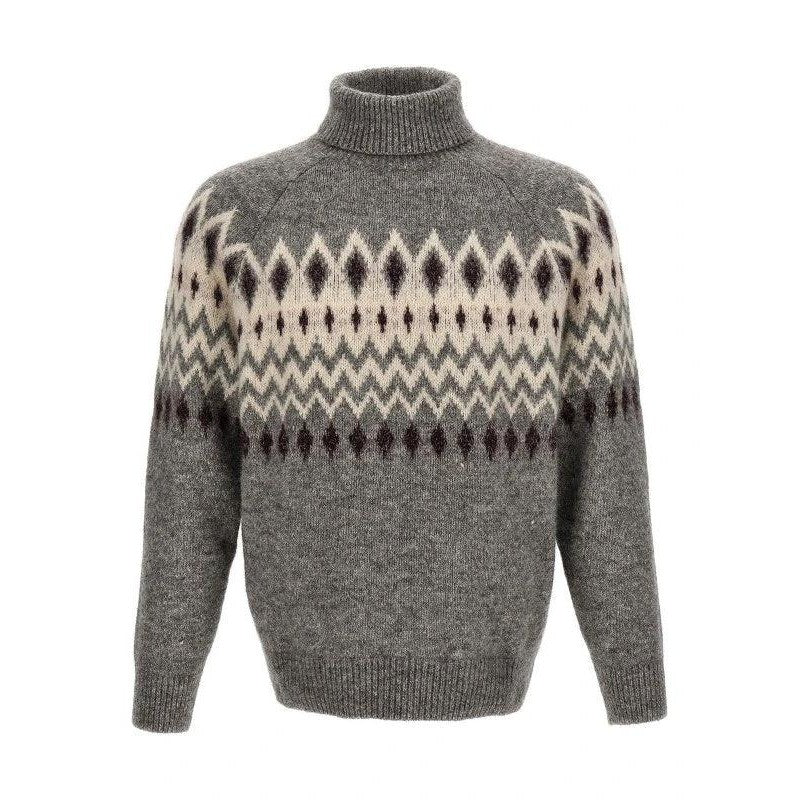 Brunello Cucinelli Cucinelli Graues Leder Sweatshirt by Brunello Cucinelli Cucinelli
