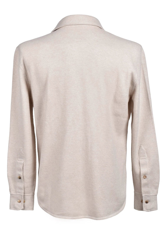 Brunello Cucinelli Beige Wollhemd by Brunello Cucinelli